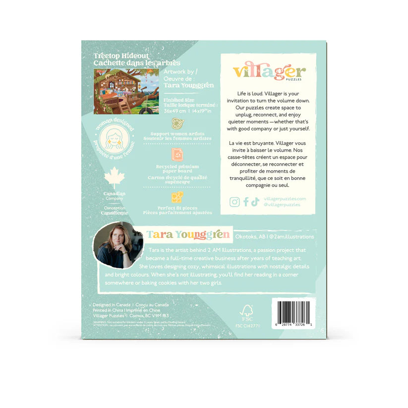 Villager Treetop Hideout, 250 Piece Puzzle