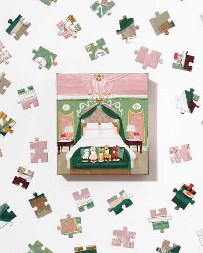 Ordinary Habit Posh Puppy Room Service, 100 Piece Puzzle