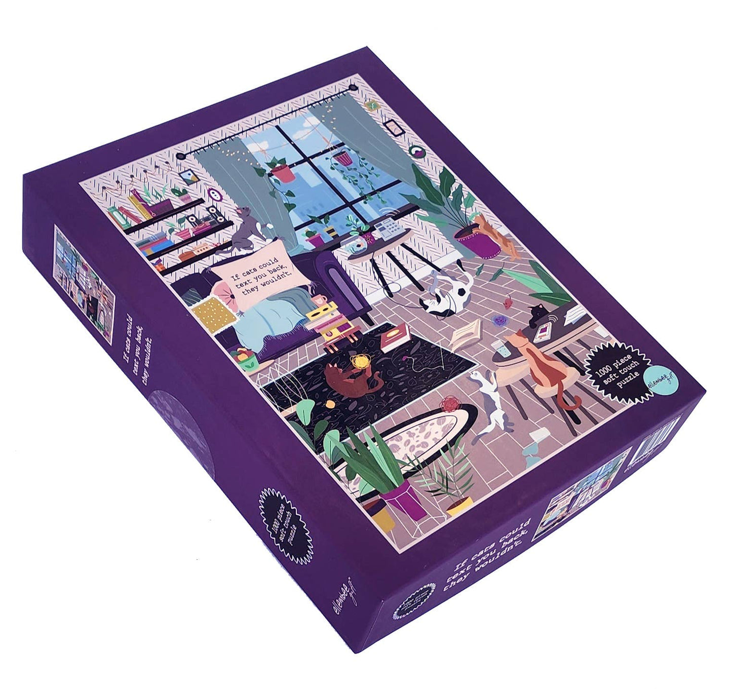 ellembee If Cats Could Text You Back, 1000 Piece Puzzle