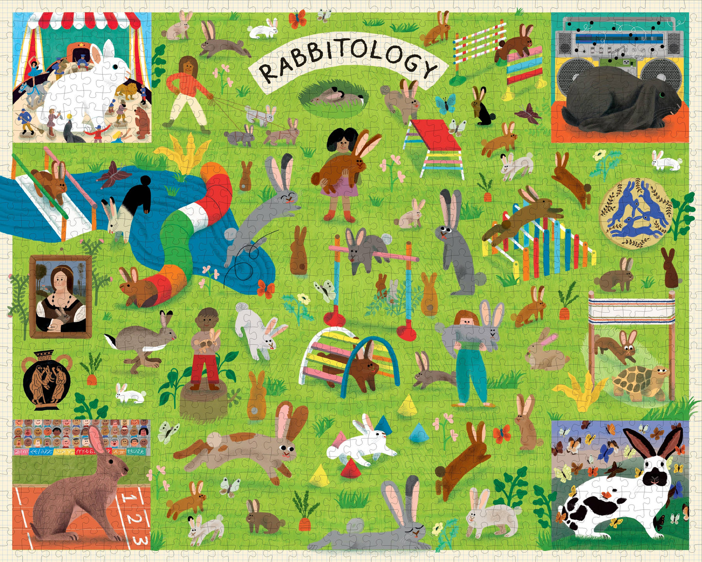 Princeton Architectural Press Rabbitology, 1000 Piece Puzzle