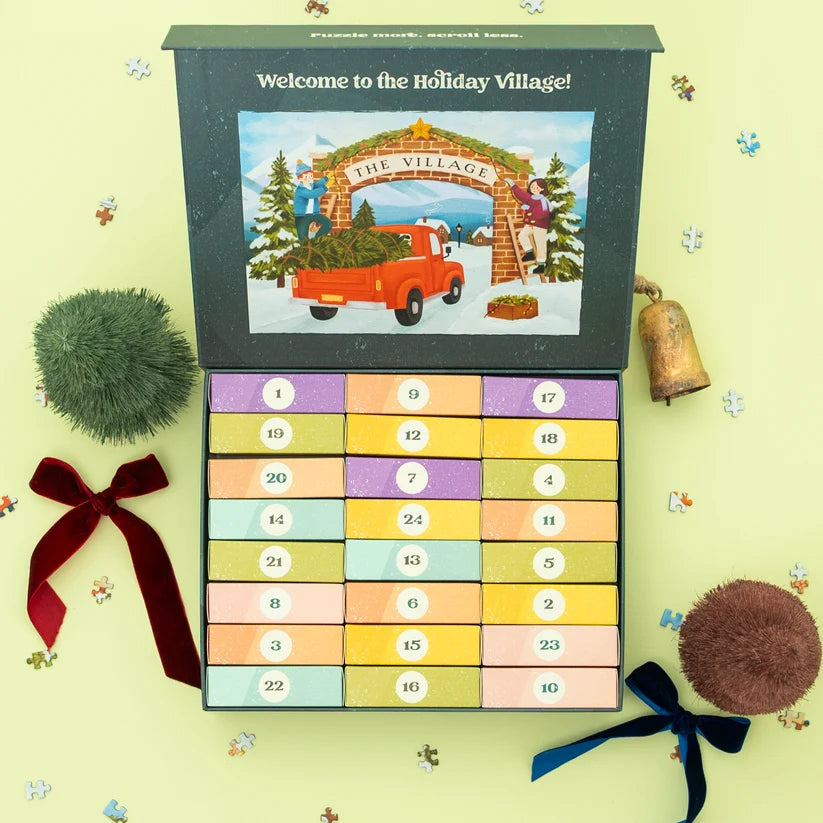 Villager Village Christmas Special Edition Advent Puzzle, 24 x 100 Piece Puzzle