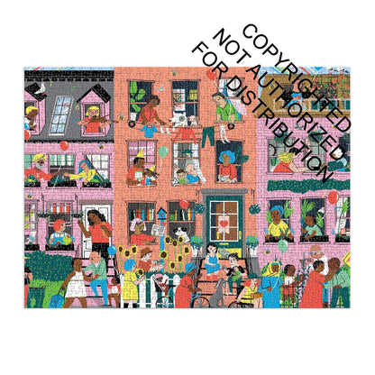 Mudpuppy Hey Neighbors!, 1000 Piece Puzzle