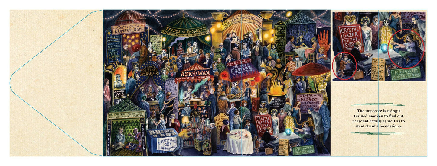 Chronicle Books Murder Most Puzzling: The Clairvoyants’ Convention, 500 Piece Puzzle