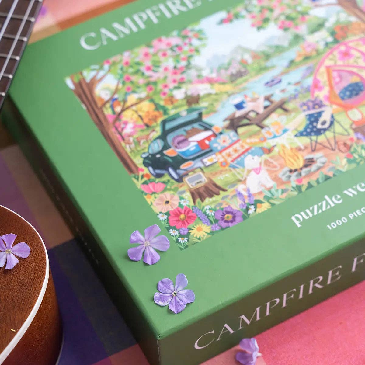 Puzzle Weekend Campfire Florals, 1000 Piece Puzzle