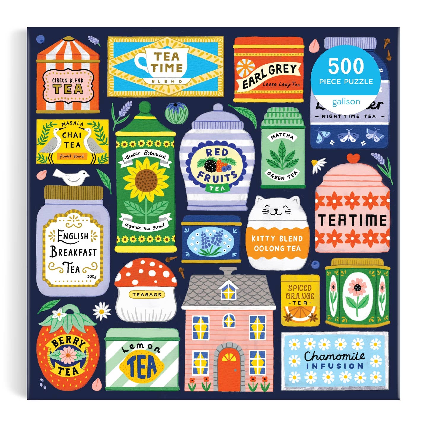 Galison Spot Of Tea, 500 Piece Puzzle
