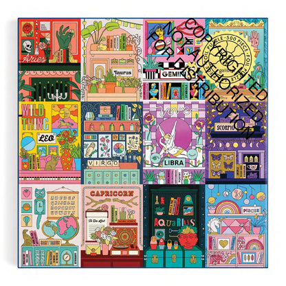 Galison House of Astrology Foil, 500 Piece Puzzle