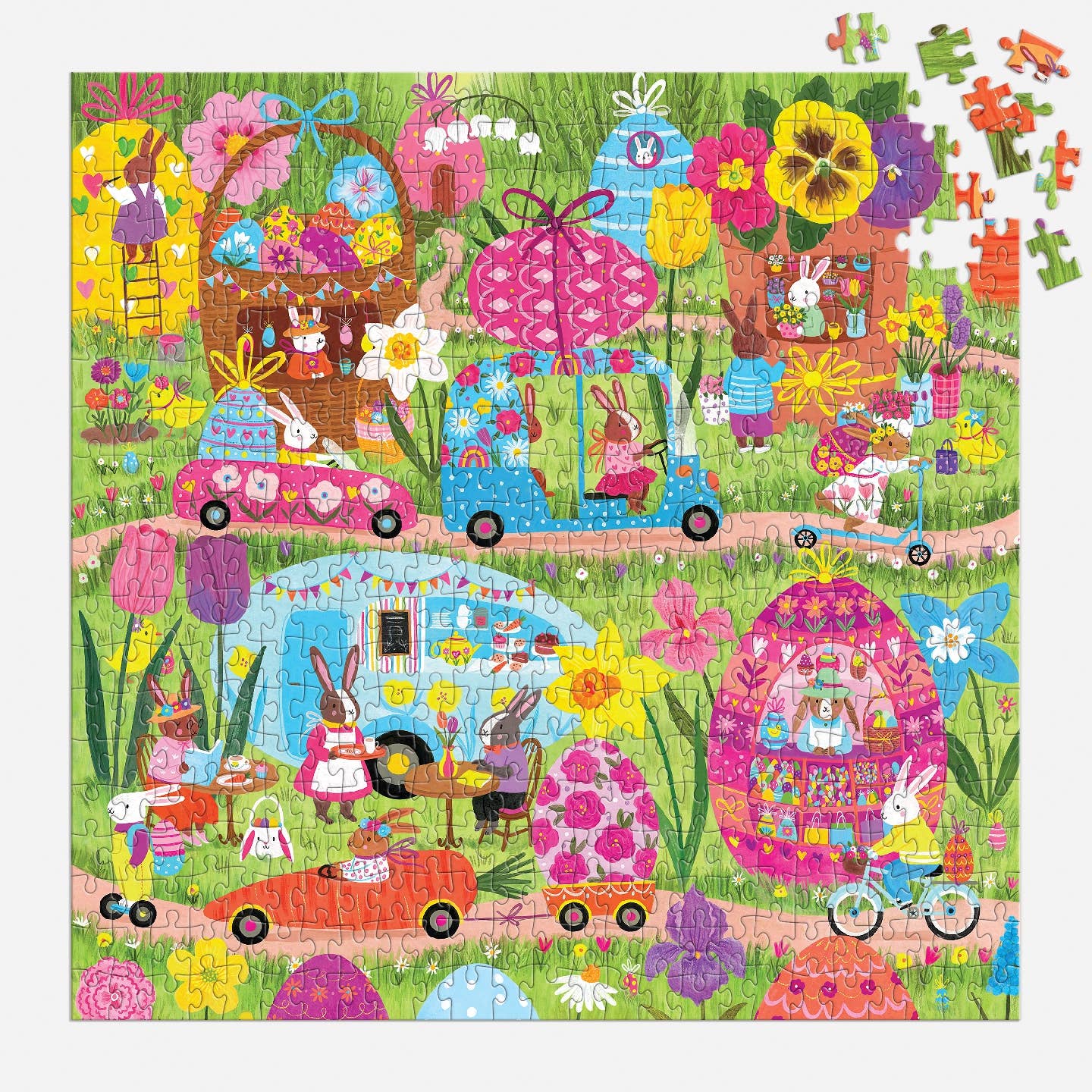 Mudpuppy Hoppin’ Around, 500 Piece Puzzle