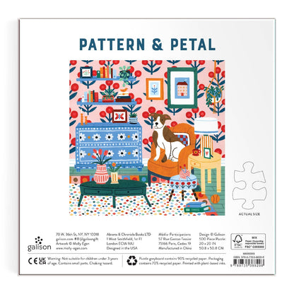 Galison Pattern & Petal, 500 Piece Puzzle