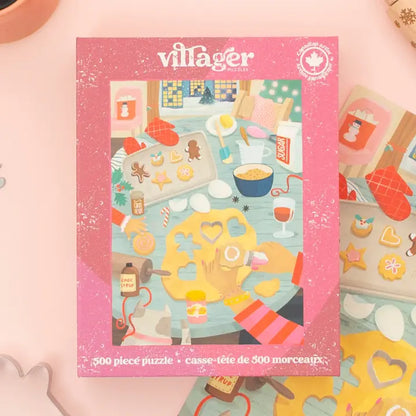 Villager Small Holiday Baking, 500 Piece Puzzle