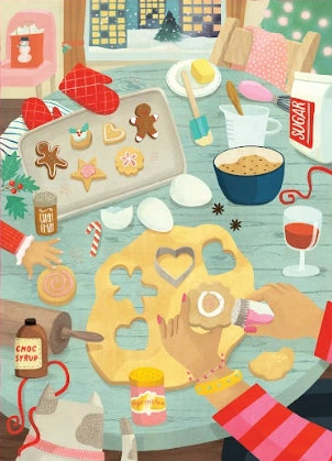 Villager Small Holiday Baking, 500 Piece Puzzle