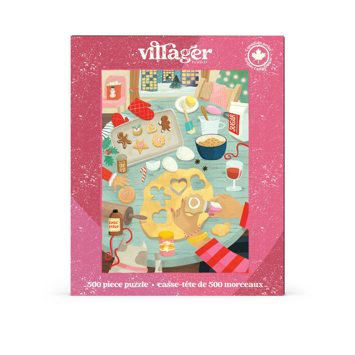 Villager Small Holiday Baking, 500 Piece Puzzle