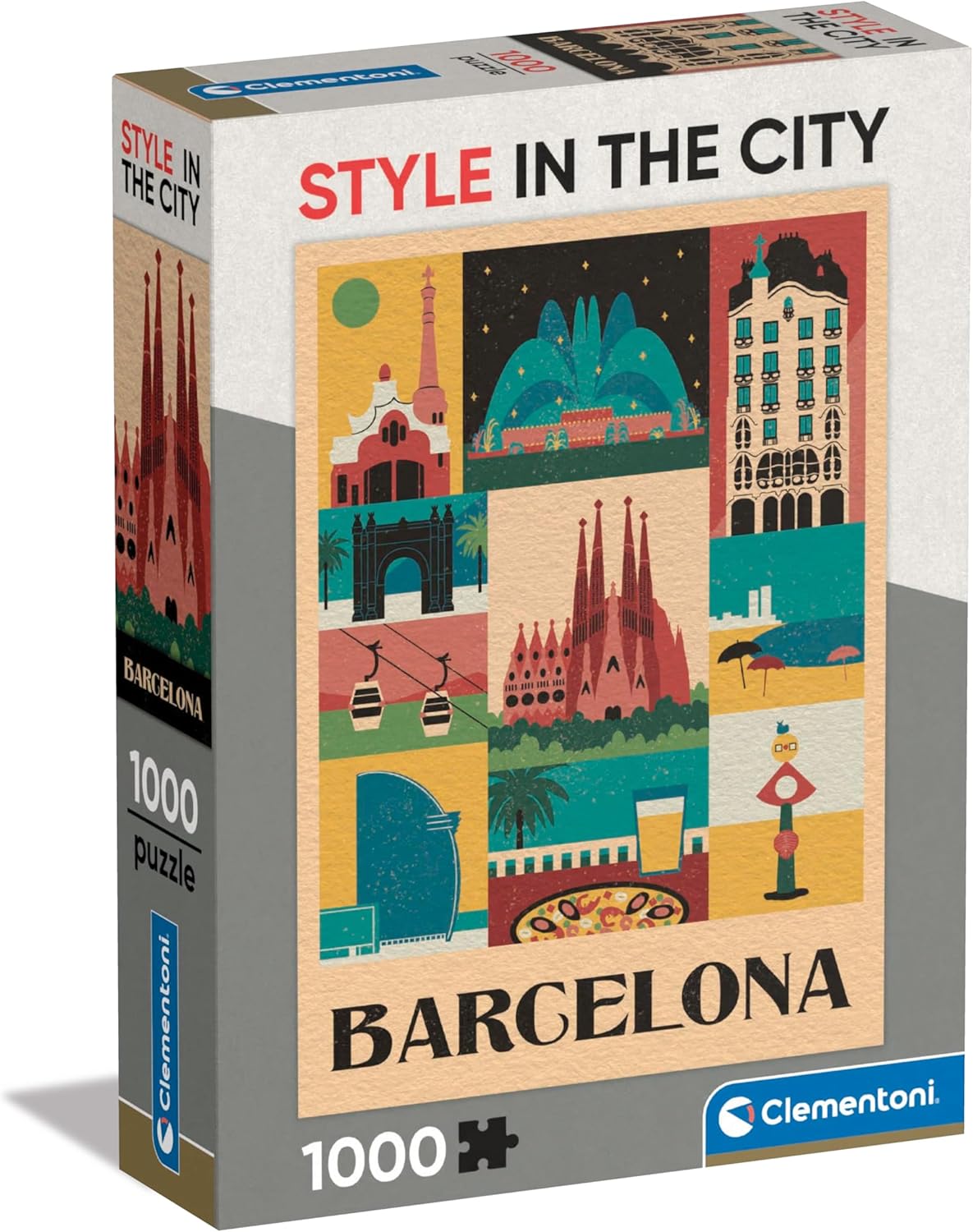 Clementoni Style in the City: Barcelona, 1000 Piece Puzzle - Imported