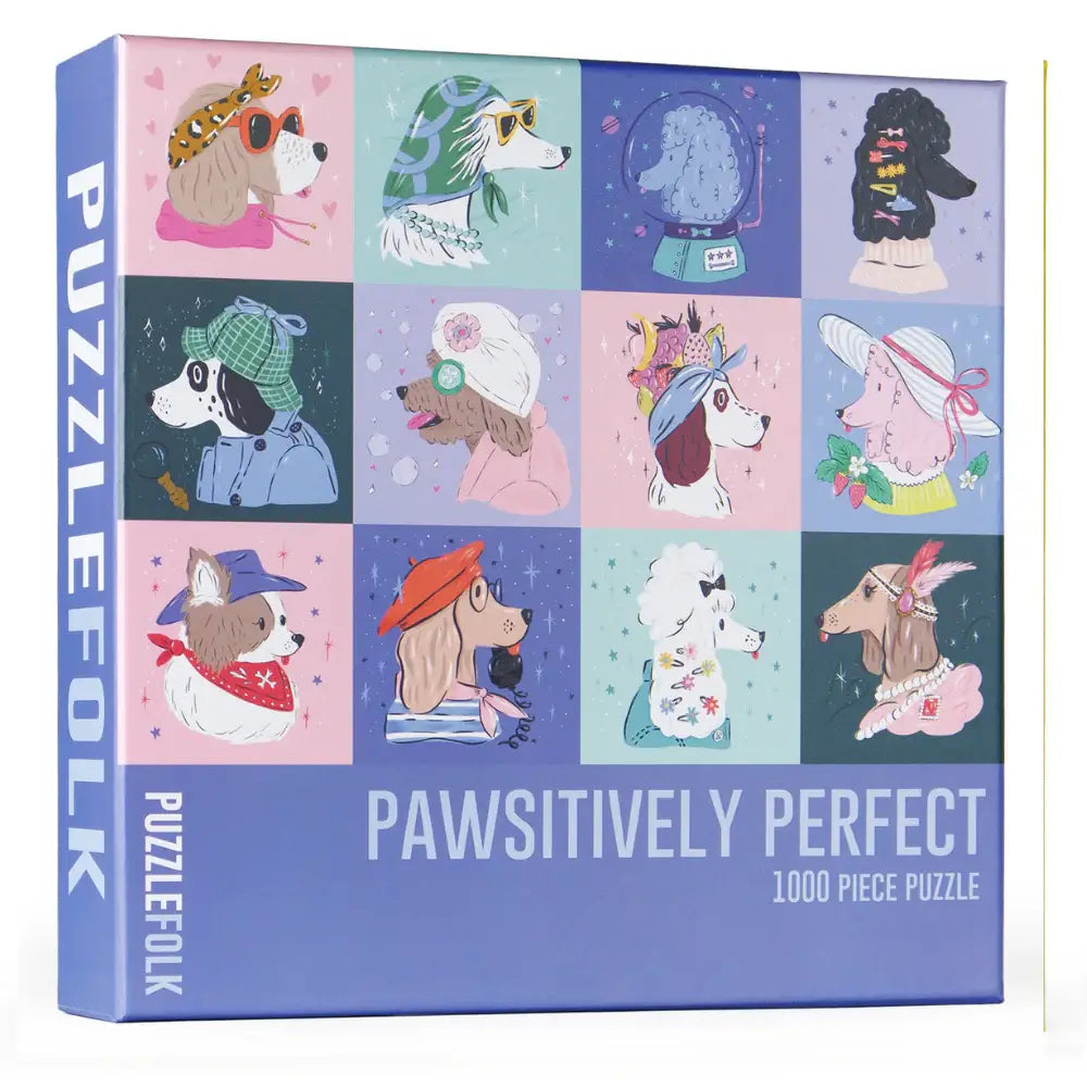 Puzzlefolk Pawsitively Perfect, 1000 Piece Dog Puzzle