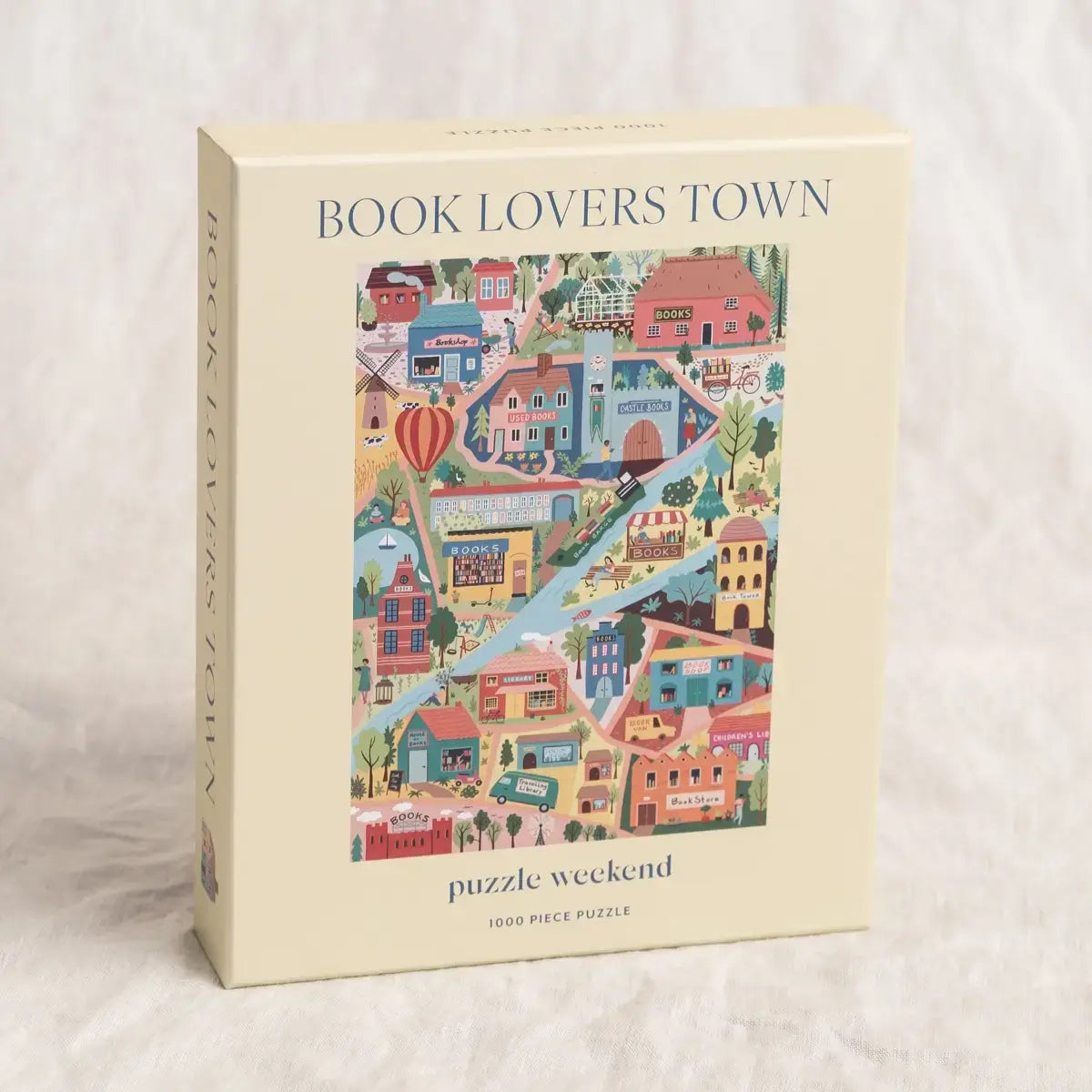 Puzzle Weekend Book Lover's Town, 1000 Piece Puzzle