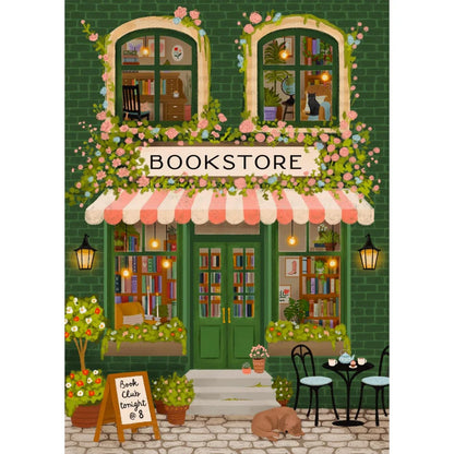 Villager Emerald Bookstore, 1000 Piece Puzzle