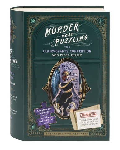 Chronicle Books Murder Most Puzzling: The Clairvoyants’ Convention, 500 Piece Puzzle