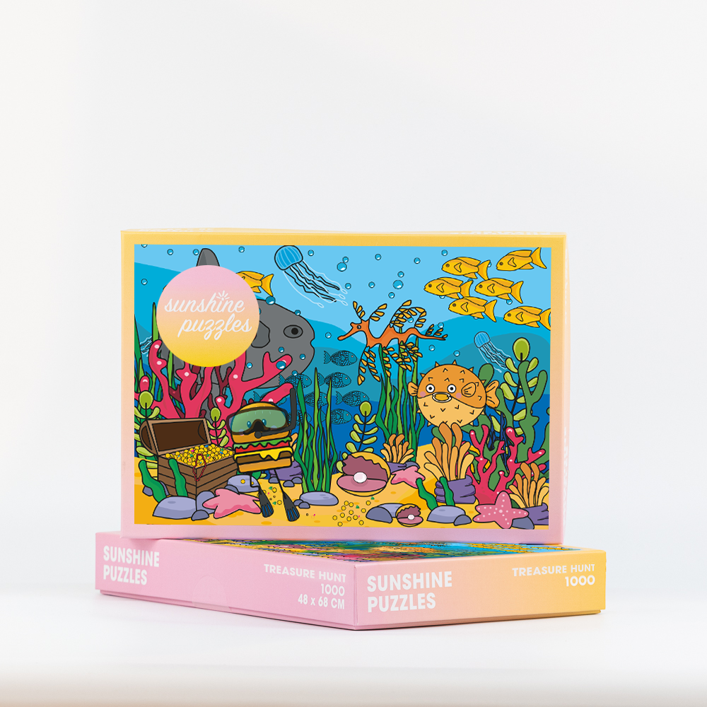 Sunshine Puzzles Treasure Hunt, 1000 Piece Puzzle
