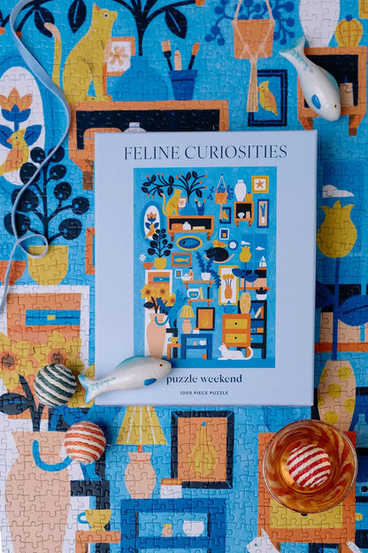 Puzzle Weekend Feline Curiosities, 1000 Piece Puzzle