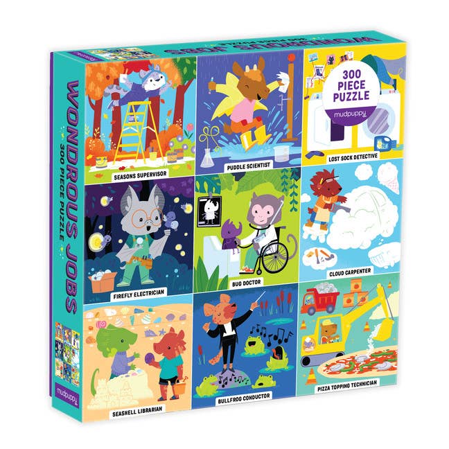 Mudpuppy Wondrous Jobs, 300 Piece Puzzle