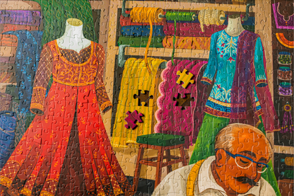 Laila Luxury Puzzles The Tailor's Shop, 1000 Piece Puzzle