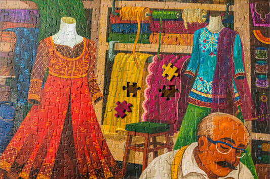 Laila Luxury Puzzles The Tailor's Shop, 1000 Piece Puzzle