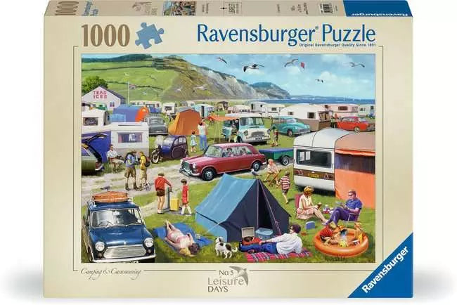 Ravensburger Leisure Days: Camping & Caravanning, 1000 Piece Puzzle - Imported