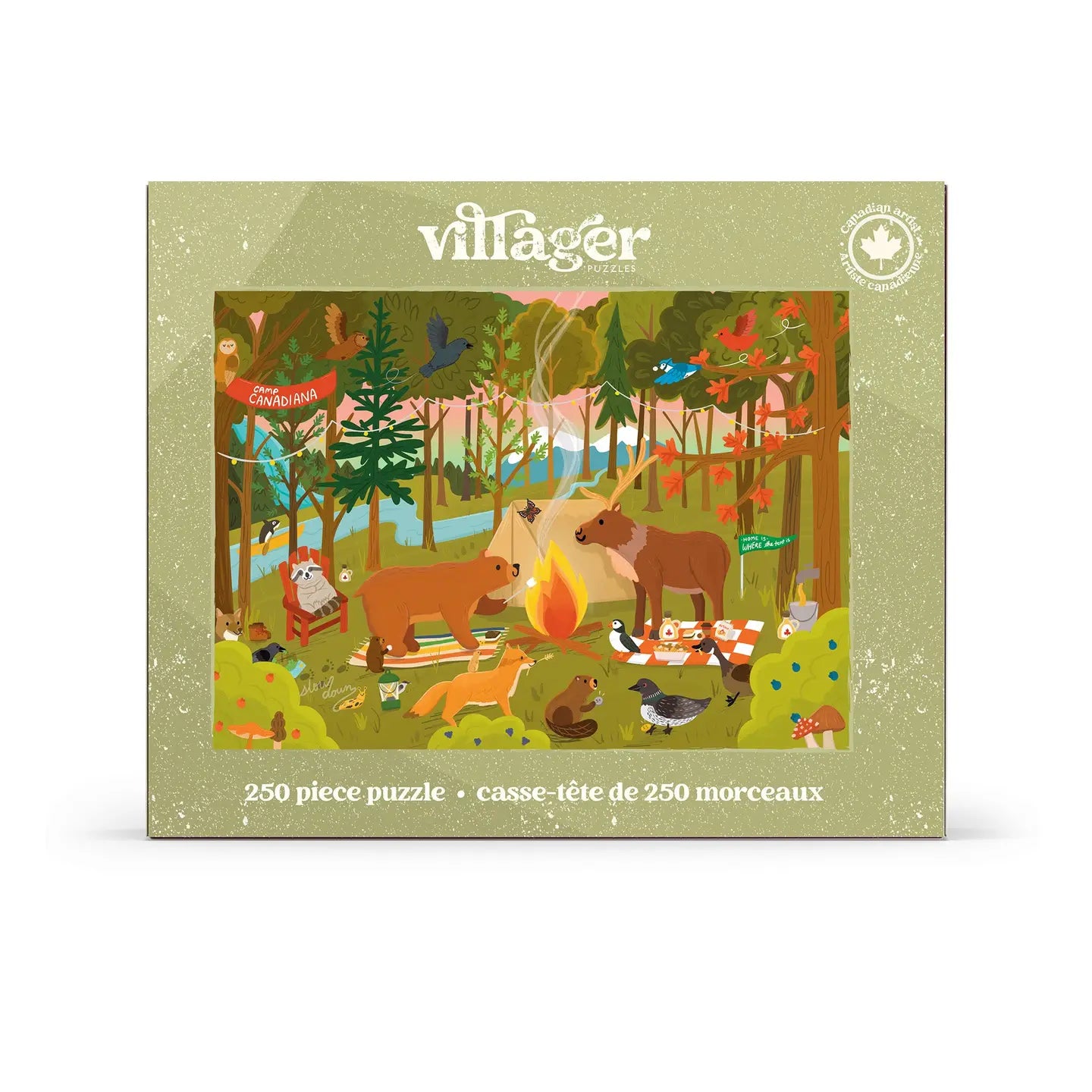 Villager Camp Canadiana, 250 Piece Puzzle