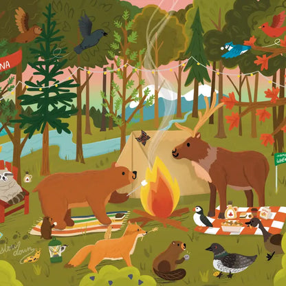 Villager Camp Canadiana, 250 Piece Puzzle