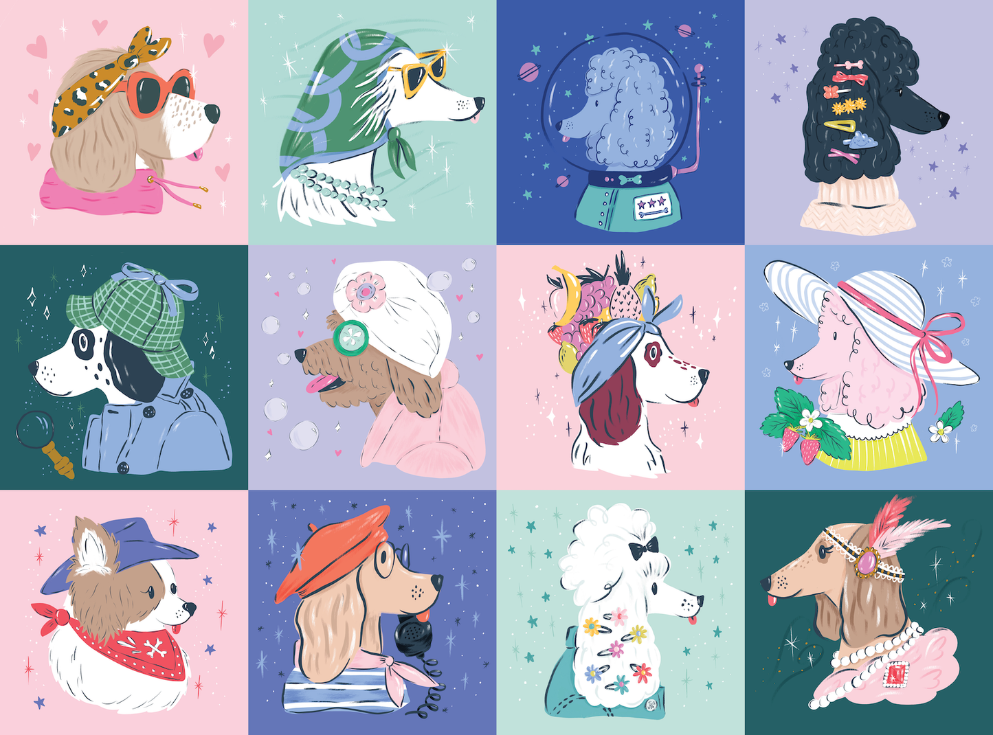 Puzzlefolk Pawsitively Perfect, 1000 Piece Dog Puzzle