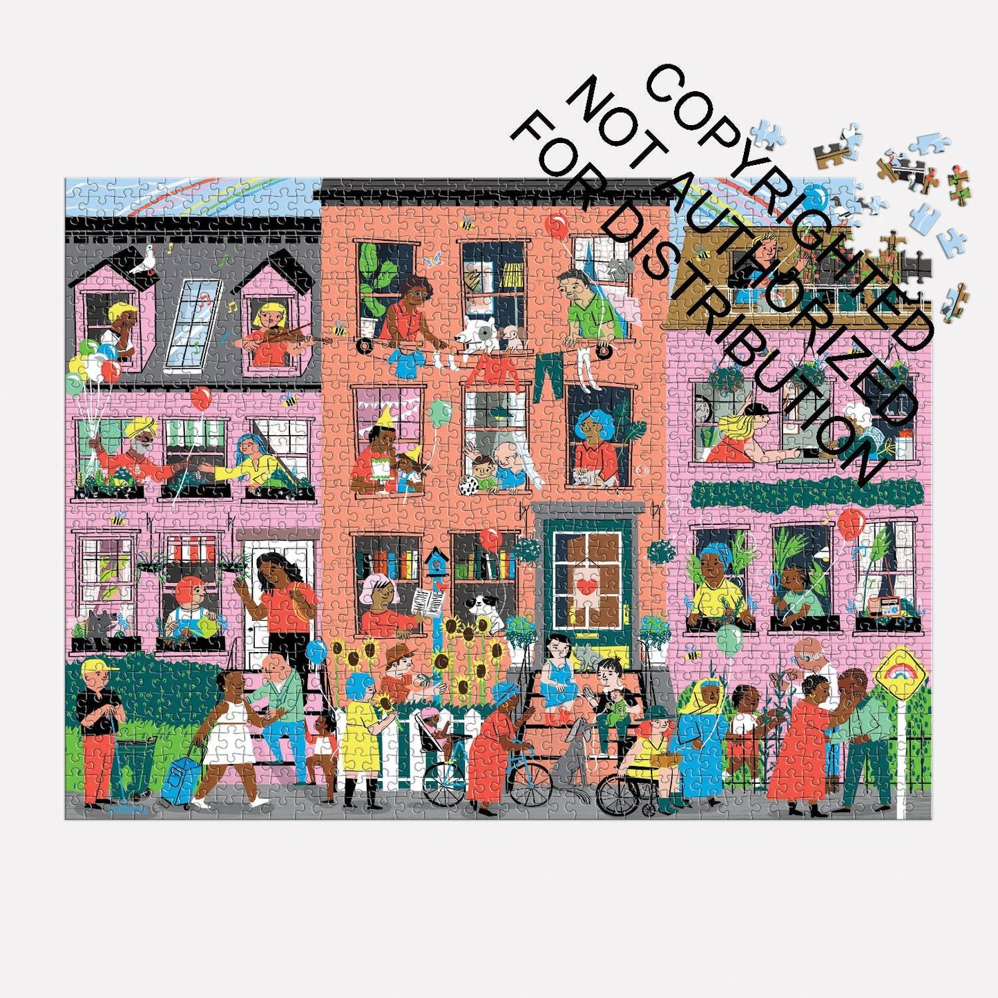 Mudpuppy Hey Neighbors!, 1000 Piece Puzzle