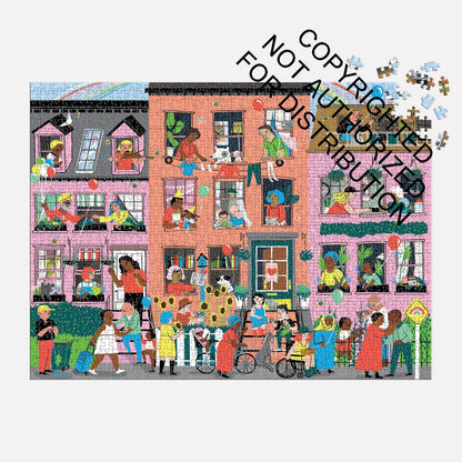 Mudpuppy Hey Neighbors!, 1000 Piece Puzzle
