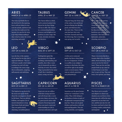 Galison Cat Zodiac, 500 Piece Puzzle
