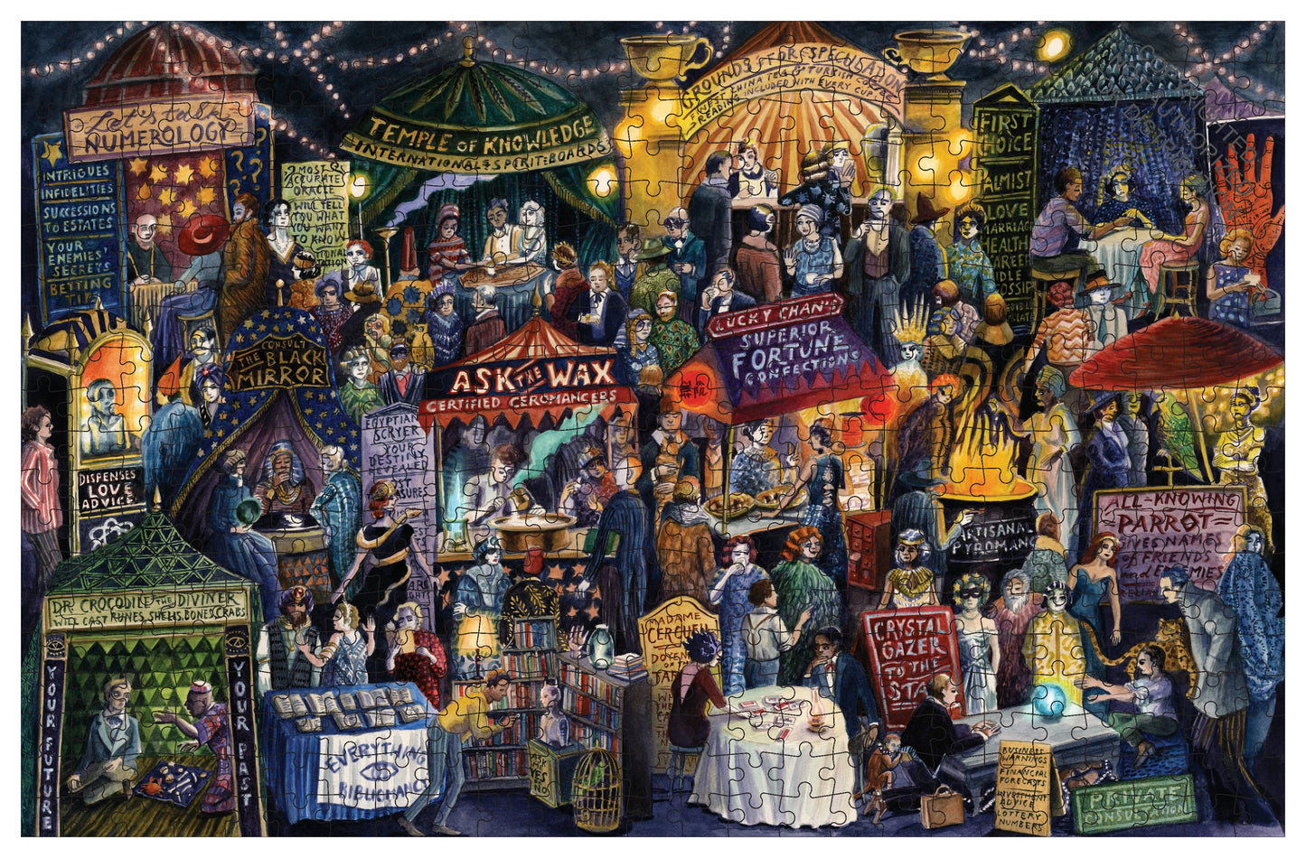 Chronicle Books Murder Most Puzzling: The Clairvoyants’ Convention, 500 Piece Puzzle
