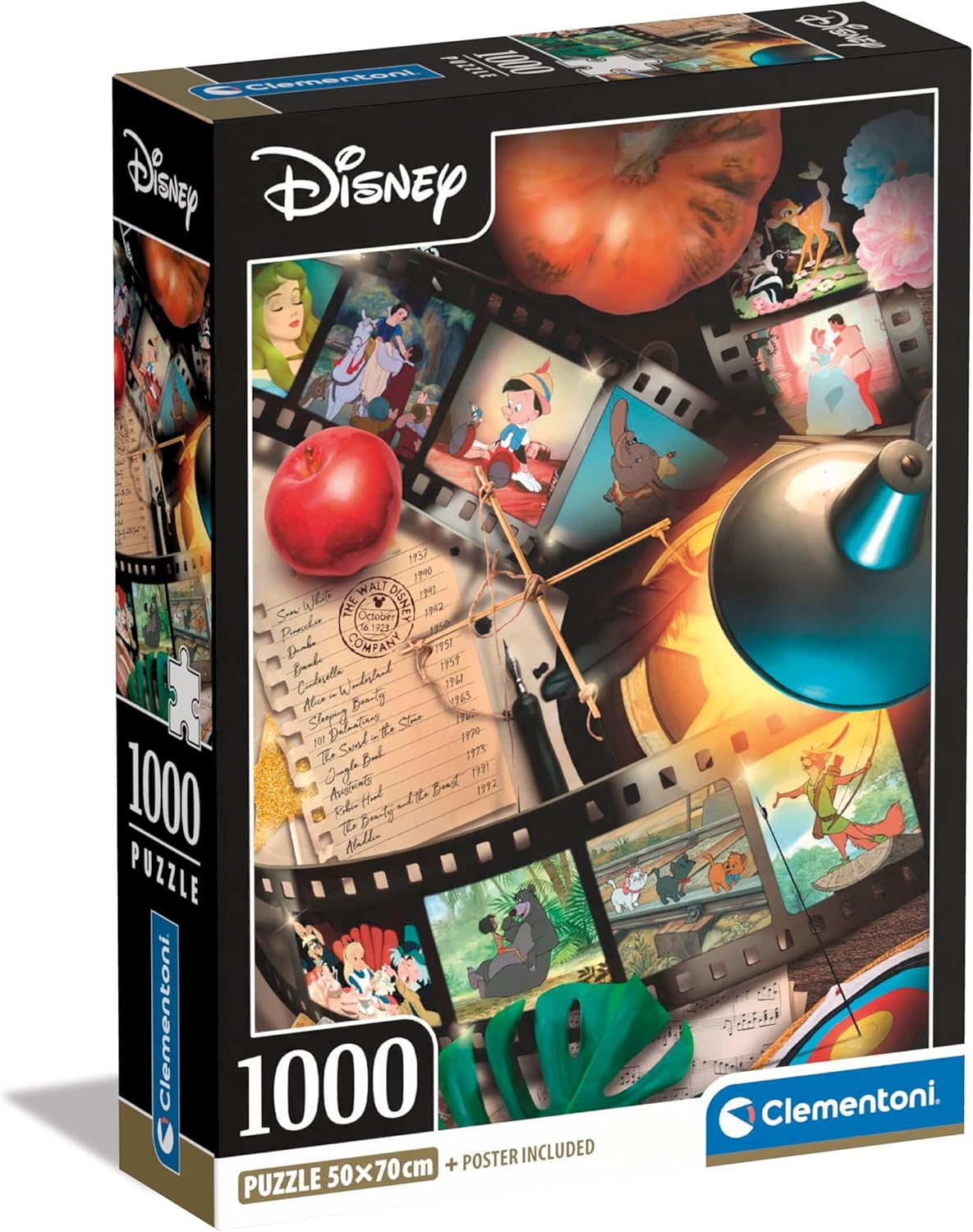 Clementoni Disney Classic Movies, 1000 Pieces - Imported