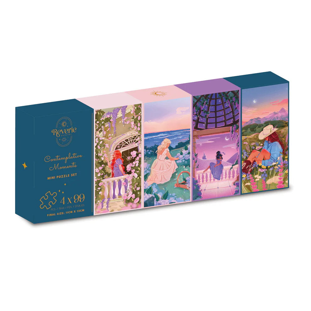 Reverie Contemplative Moments, 4 x 99 Piece Mini Puzzle Set