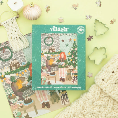 Villager Cottage Christmas, 1000-Piece Puzzle