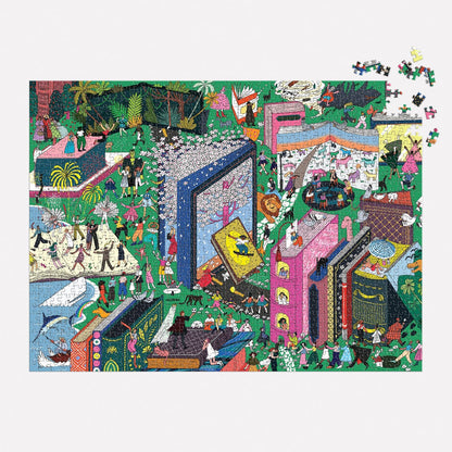 Galison Book World, 1000 Piece Puzzle