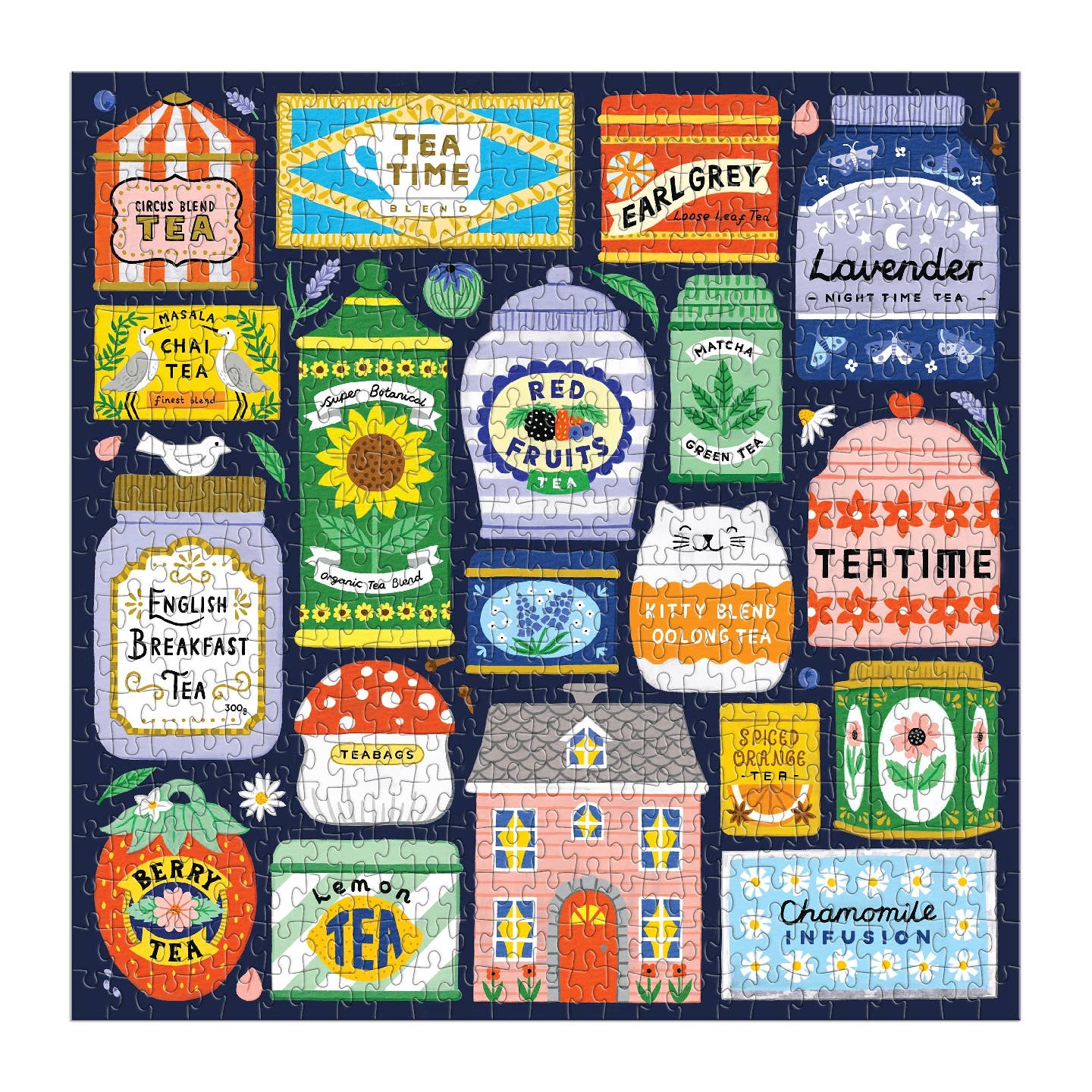 Galison Spot Of Tea, 500 Piece Puzzle