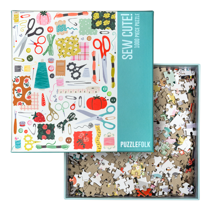 Puzzlefolk Sew Cute!, 1000 Piece Puzzle