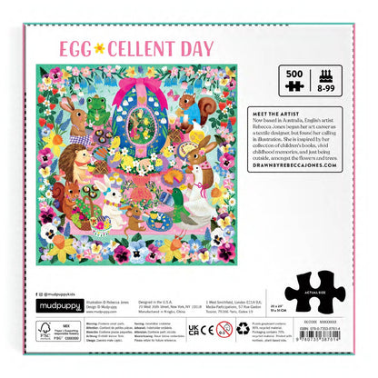 Mudpuppy Egg-cellent Day, 500 Piece Puzzle