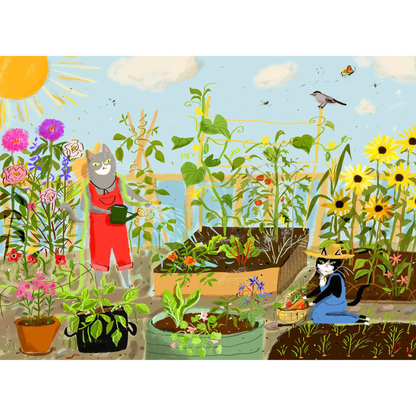 Puzzlefolk Pawted Plants, 500 Pieces
