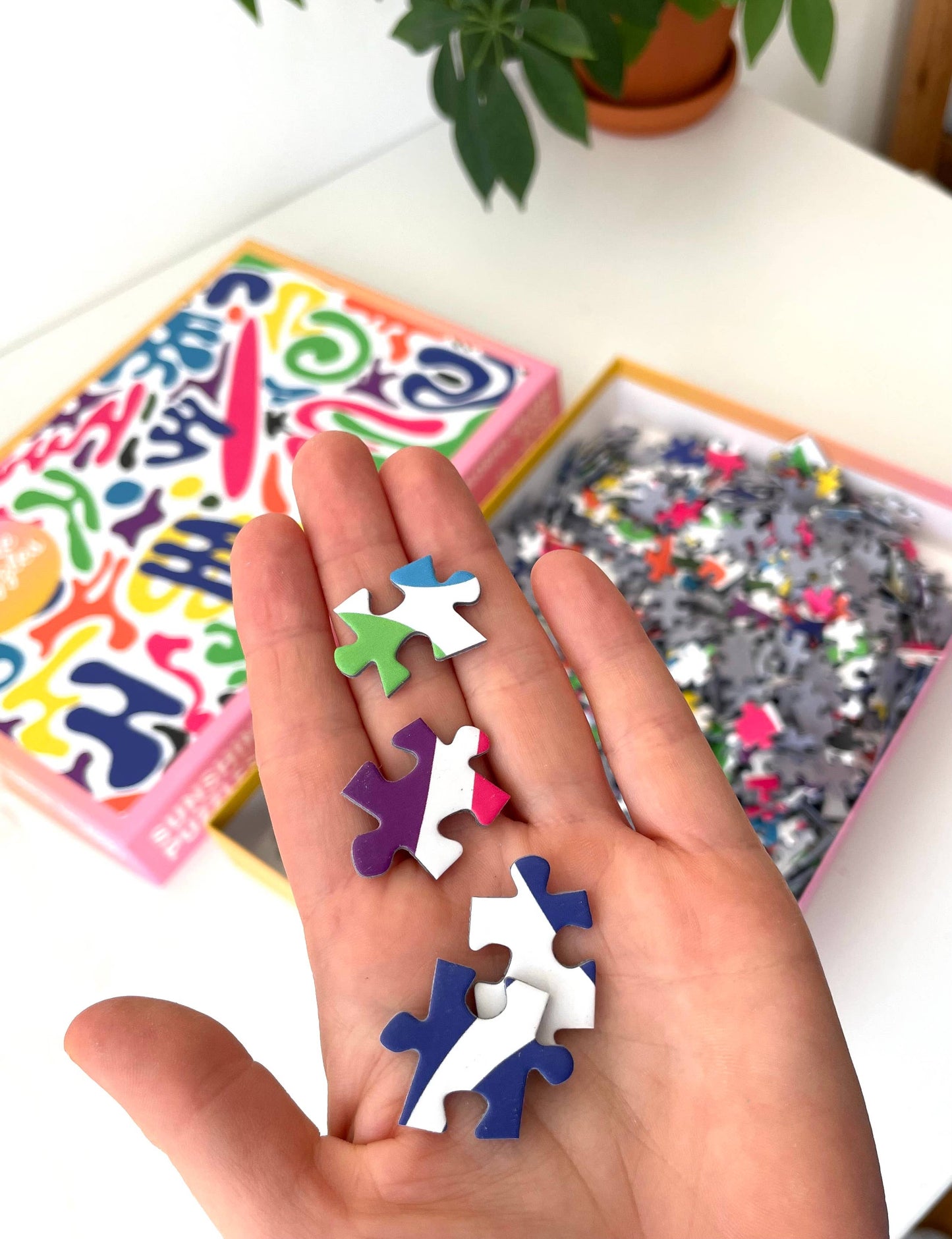 Sunshine Puzzles Colorful Splash, 1000 Piece Puzzle