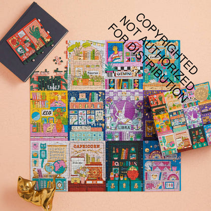 Galison House of Astrology Foil, 500 Piece Puzzle