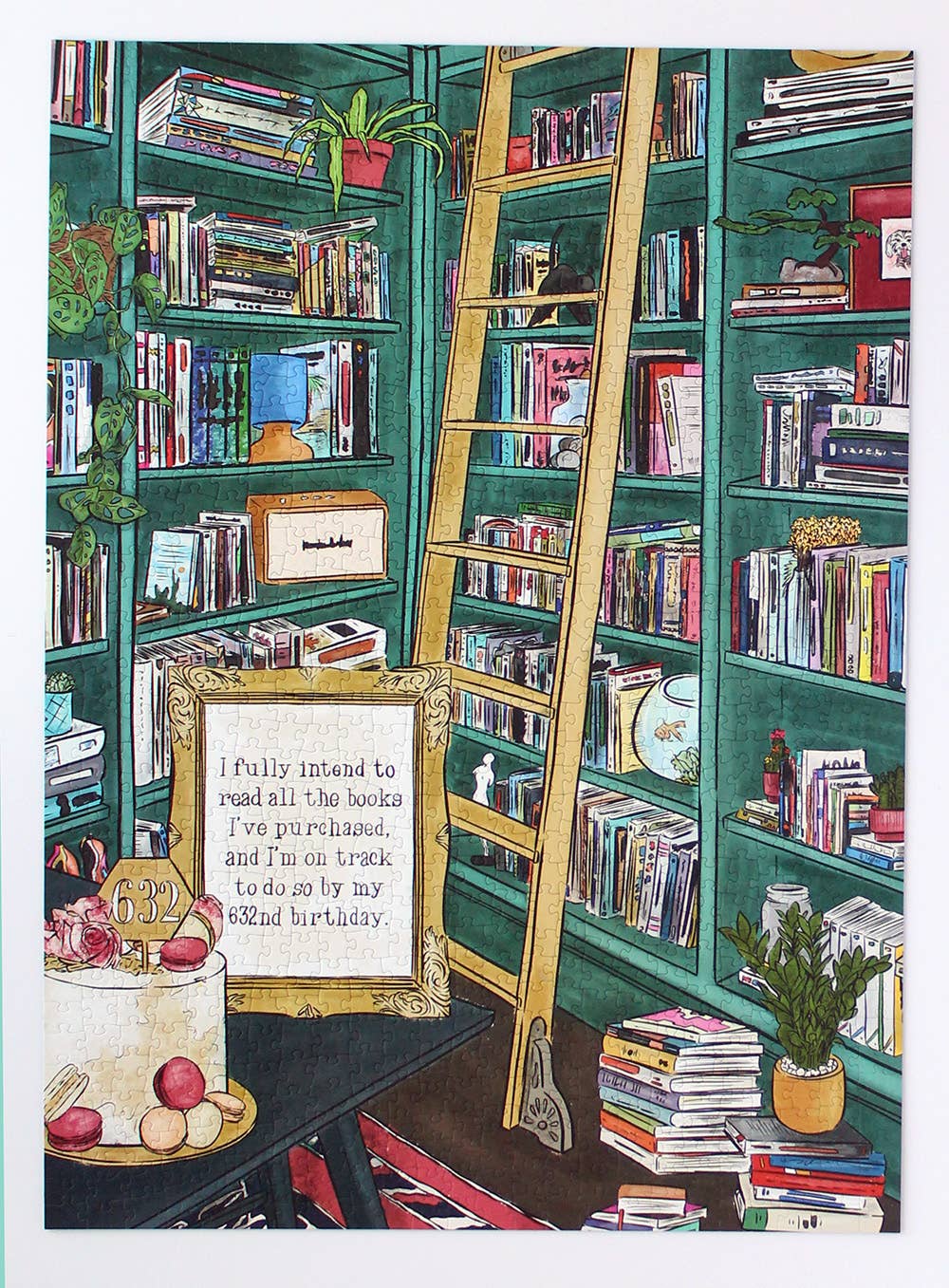ellembee I Fully Intend to Read All the Books I've Purchased, 1000 Piece Puzzle