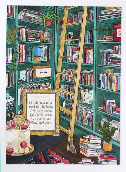 ellembee I Fully Intend to Read All the Books I've Purchased, 1000 Piece Puzzle
