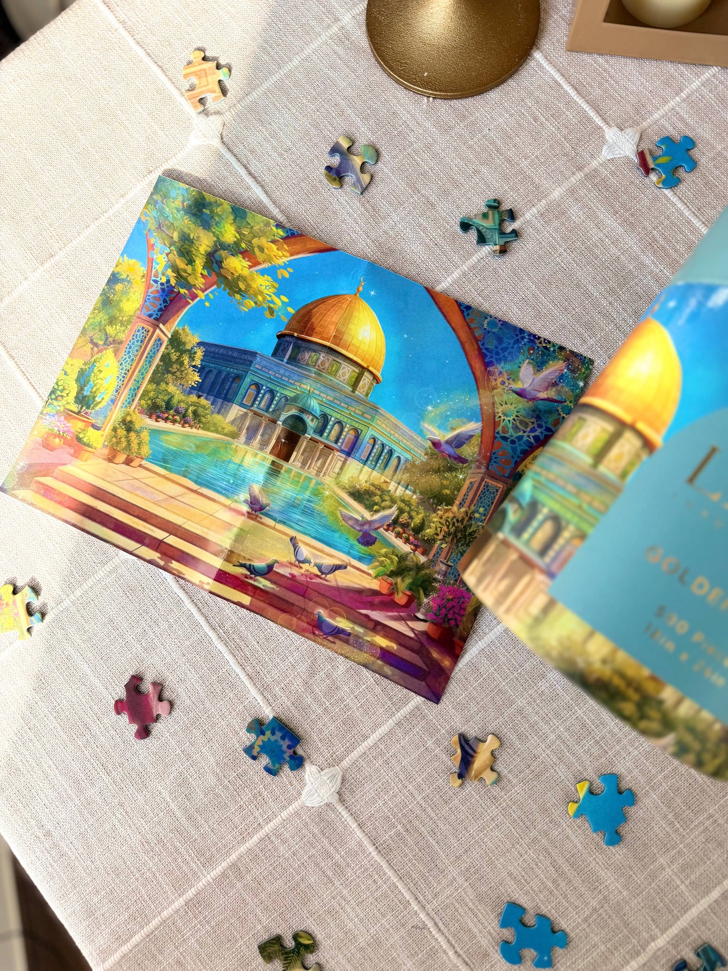 Laila Luxury Puzzles Golden Dome, 500 Piece Puzzle
