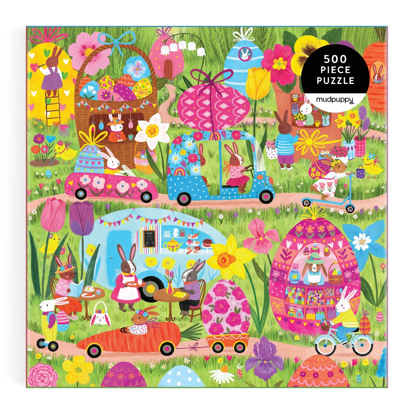Mudpuppy Hoppin’ Around, 500 Piece Puzzle