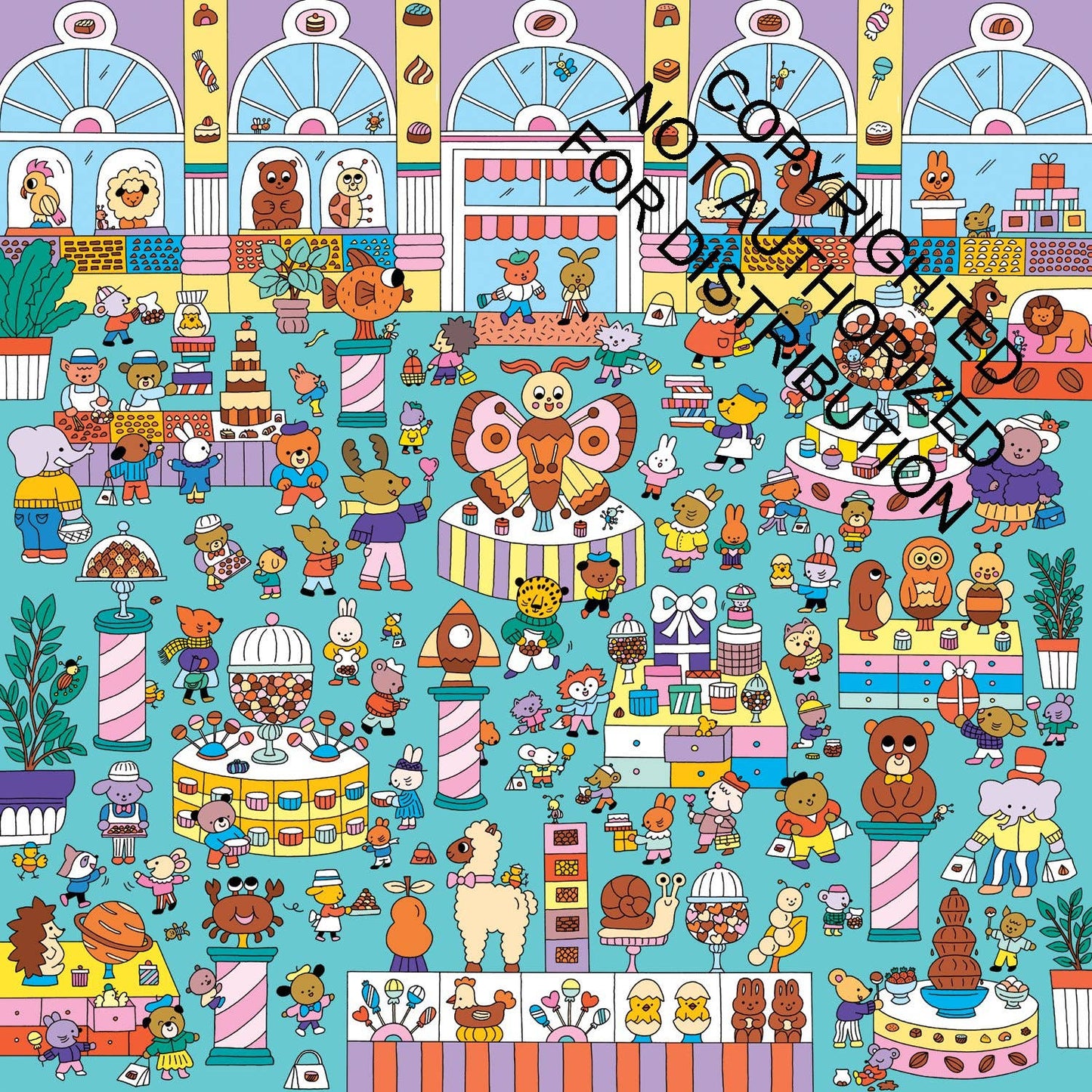 Mudpuppy Search and Find: Chocolate Shop, 500 Piece Puzzle