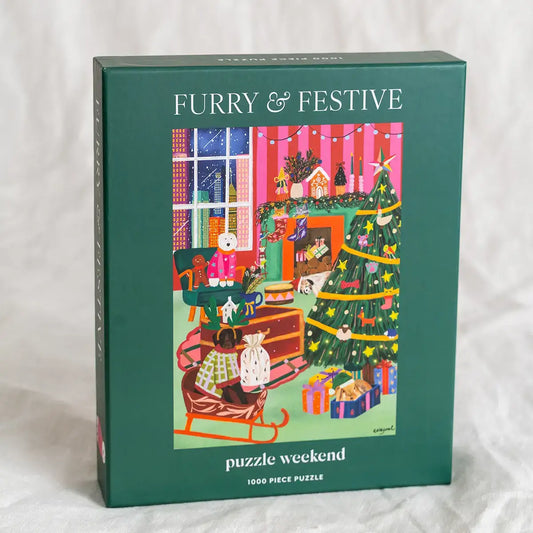 Puzzle Weekend Furry & Festive, 1000 Piece Puzzle