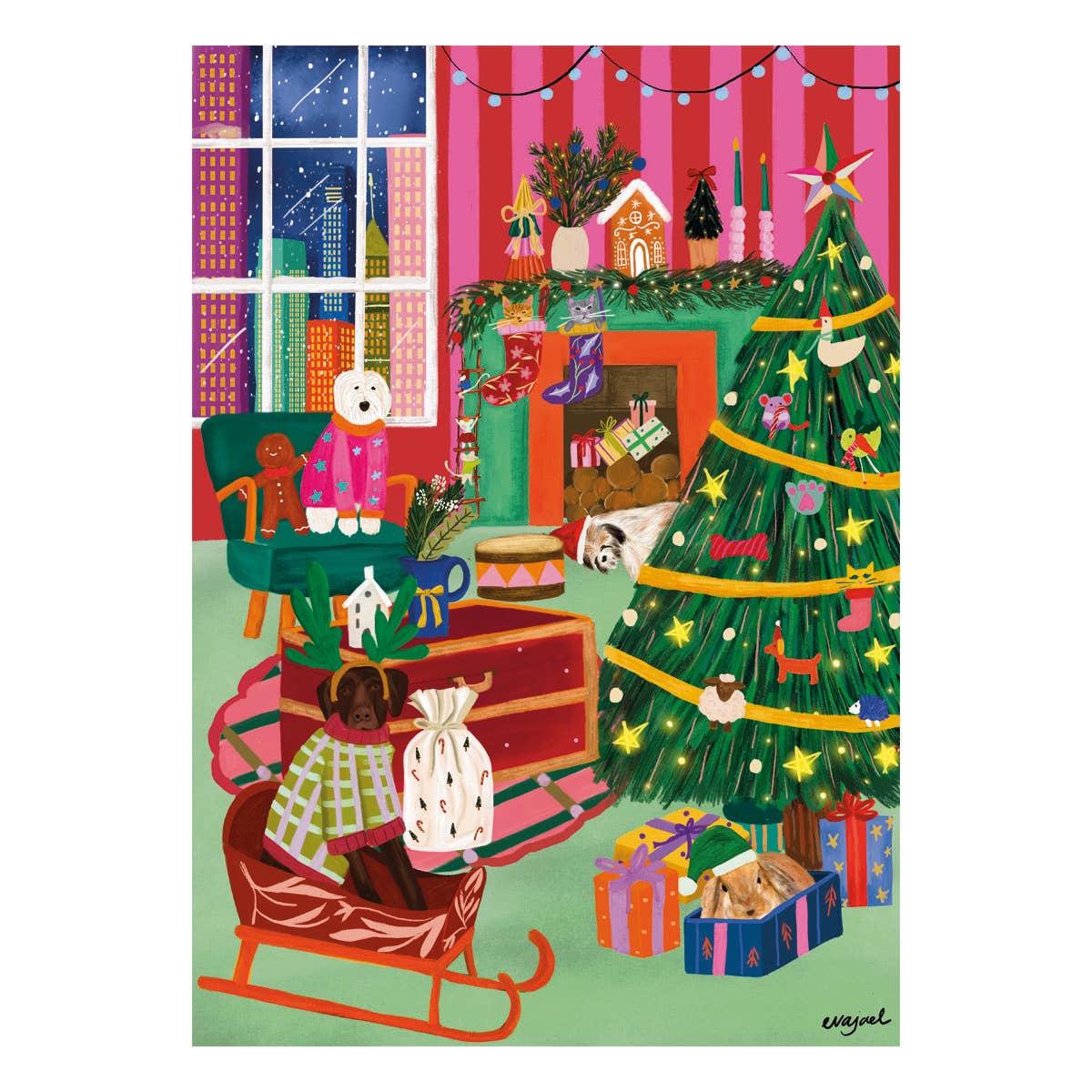 Puzzle Weekend Furry & Festive, 1000 Piece Puzzle